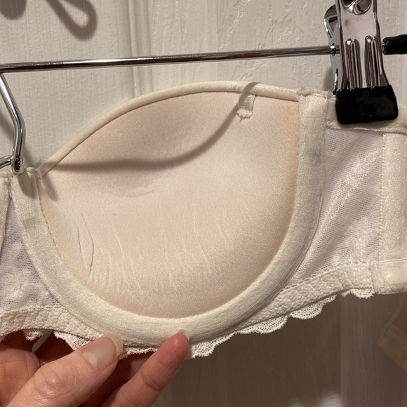 WonderBra White Lace Strapless Bra 32B (No Straps) - Picture 12 of 16